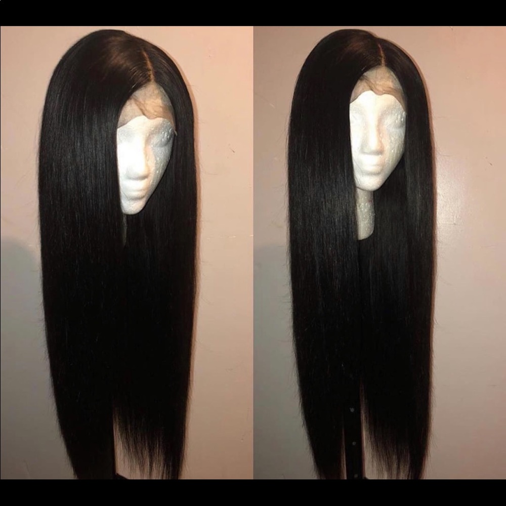 Straight Brazilian lace frontal wig